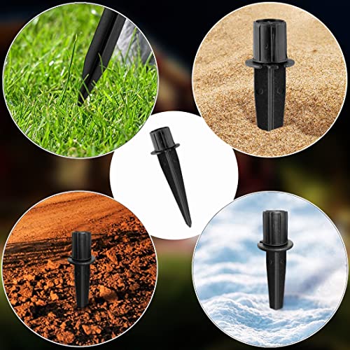 Metal Stakes Solar Lights Replacement Spike - Outdoor Ground Stake for Backyard Garden Lights Landscape Yard Pathway Patio Lamps 8 Pack - Fits 3/4" Poles (0.78" Actual), 5-3/8" Long - color: Metal-8 Pack