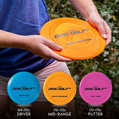 Franklin Sports Disc Golf Baskets - Portable Disc Golf Target with Chains Included - Disc Golf Basket Stand Equipment for Hole + Course Creation - style: Starter Plastic Chain