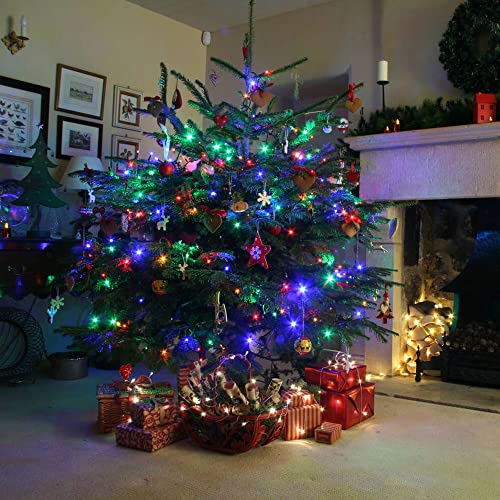 Dazzle Bright Multi-Colored Christmas String Lights, 164ft 2000 LED Waterproof Green Wire Fairy Lights with 8 Modes, Outdoor Lights for Xmas Tree Holiday Wedding Party Christmas Decorations - color: Multicolor, size: 2000 LED