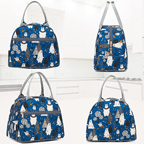 FlowFly Insulated Lunch Cooler Bag - Tote Bag Organizer for Women/Men, Owl - color: Owl