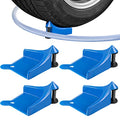 Dreyoo 4 Pcs Car Hose Guide, Tire Hose Roller for Car Washing, Detailing Tire Hoses Guide Preventing Pressure Washer Hoses Stuck Under The Wheels, Plastic Wash Tool to Avoid Snagging(Blue) - color: Blue