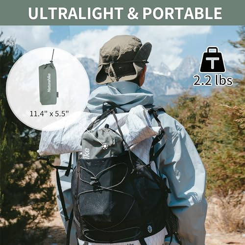 Naturehike Portable Camping Table, Aluminium Folding Table, Ultralight Camp Table Small Table for Camping Hiking Backpacking Outdoor Picnic - size: 15.9" x 11.4"