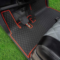 Xtreme MATS Golf Cart Rubber Floor Mat Compatible with Yamaha Drive2 EFI QuieTech Models Only (2017-2026) & UMAX Rally 4x4 - Black with Red Trim - color: Red Trim, size: Drive2