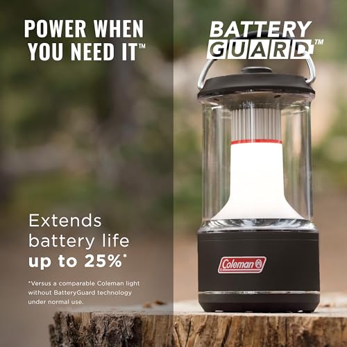Coleman LED Lantern with Enhanced Battery Protection, Water-Resistant, Batteries Last up to 25% Longer Than Other Lanterns, Great for Camping, Power Outage, Emergencies, & More - style: 800 Lumens