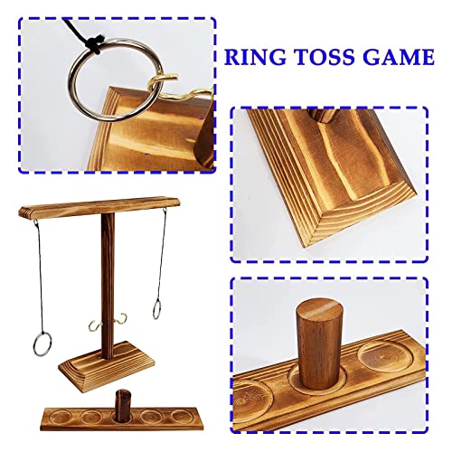 Hook and Ring Toss Game for Adults Party Games Wider & Longer Latest Verison - Rectangle