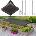 Threehoney 1 Set Plant Shade for Outdoor with 4 Stakes, Rope, and Grommets, Plant Covers Freeze Protection Winter, 70% Sunblock Shade Cloth for Vegetable Dog Chicken Greenhouse Canopy (6.56 x 3.28 ft)