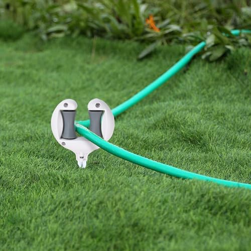Garden Hose Guide Stake with Roller, Plant Protector for Flower Beds