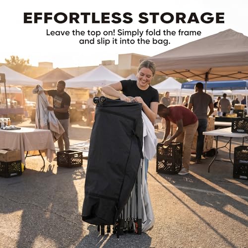 Quictent 10x20 Pop up Canopy Without Sidewalls Easy up Canopy Tent Instant Shelter with Windows for Outdoor Events Parties Weddings Commercials Vendors - color: White, size: 10x20 Without Sidewall
