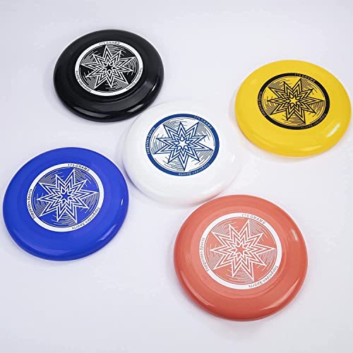 Eastgoing Outdoor Flying Disc 175 Gram, 10.75 Inch Sport Disc ，Loads of Colors Available, Suitable for Competitions, Team Flying Disc for Beach, Park, Pet, Camping and More, - color: 5 Colors