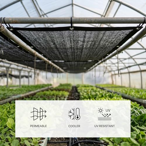 ColourTree 70% Black Shade Cloth Custom Size 2FT x 5FT Mesh Tarp, UV Resistant Netting with Upgrade Grommets for Plant Cover, Greenhouse, Chicken Coop, Barn, Kennel, Garden. (We Make Custom Size) - size: 2' X 5' Custom Size