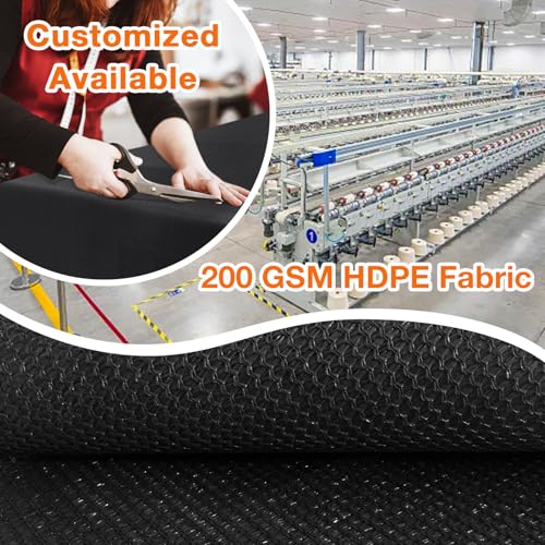 Artpuch Pergola Shade Cover with Grommets 6x12 FT 90% UV Block Outdoor Sun Shade Cloth Privacy Screen for Patio (Customized Available) Black - color: Black, size: 0 6' x 1 2'