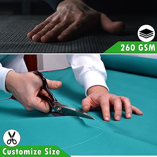 ColourTree 5' W x 5' L Black Pergola Sun Shade Canopy Replacement Cover UPF50, Commercial Grade 260 GSM Cloth for Outdoor Patio, Includes Stainless Steel Weighted Rods (We Make Custom Size)