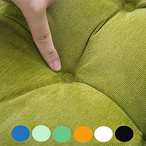 Futon Seat Cushion, Overstuffed Round Tatami Indoor Outdoor Seat Pads Chair Pad, Solid Color Footstool Cushion, not Include Chairs(18inch) (Dark Gray) - color: Dark Gray