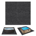 74" X 72" Hot Tub Mat, Inflatable Hot Tubs Floor Pad, Reusable Washable Spa Pool Ground Protection, Durable Hot Tub Flooring Protector, Anti-Slip Waterproof Backing, Suitable for Outdoor Indoor