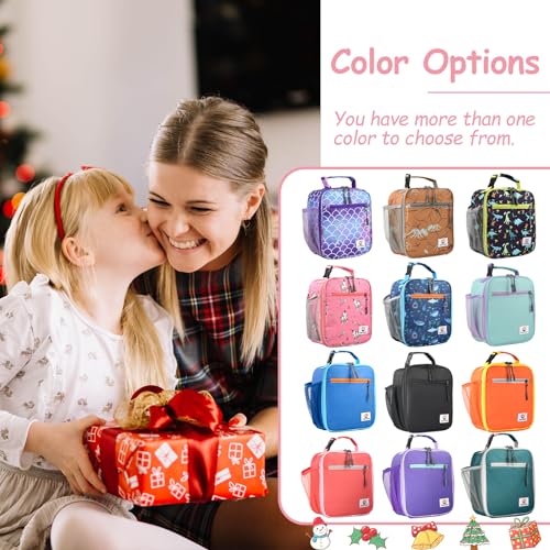 CaCTOUR Lunch Box Kids,Premium Insulated Lunch Bag for Girls Boys,Soft Bag Mini Cooler Back to School Thermal Reusable Lunch Bag for Work School Picnic (Rainbow) - color: C-Rainbow