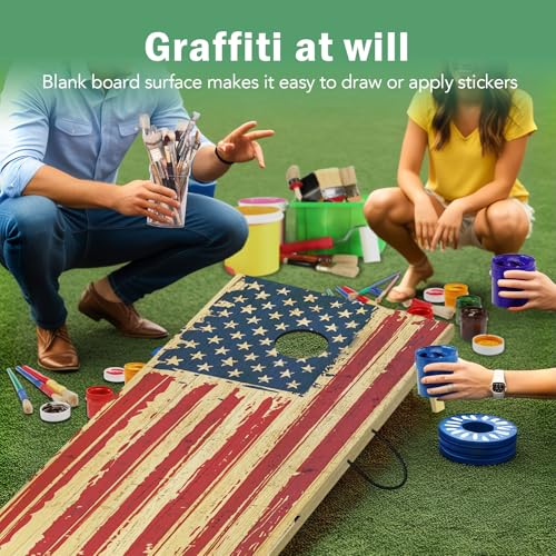 Cornhole Board Set，2 Regulation 4'x2' Cornhole Boards with 8 Cornhole Bags and Carrying Case, Corn Hole Games for Adults Outdoor Bean Bag Toss Game - style: 4' x 2' Classic