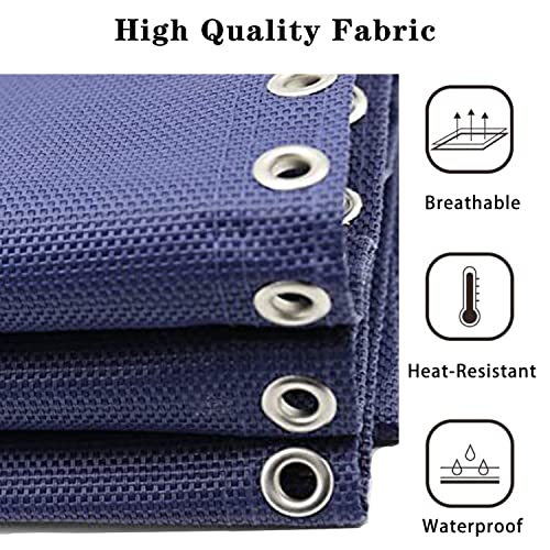 Zero Gravity Chair Replacement Fabric with Bungee Cord Kit, 21 Inch Wide Repair Cloth with Replacement Cord for Oversized XL Anti Gravity Chairs Outdoor Recliner Lounge Lawn Sling Chairs, Blue