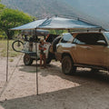 MoonShade Portable Vehicle Awning, Large 9' x 7' Lightweight Car Canopy for Trucks, SUVs, Vans, Campers & Outdoor Adventures (Shadow Blue) - color: Shadow Blue OG