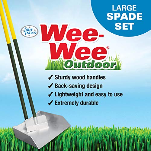 Four Paws Wee-Wee Pooper Scoopers for Dogs l Outdoor Rake l Spade & Pan l Pooper Scooper Set - size: Large, 9.5" x 10" x 38", style: Spade & Pan Set