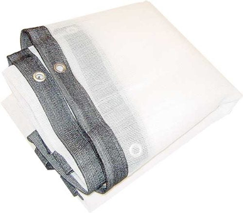 SUN GUARD 7' x 30' White Sunshade Net | UV-Stabilized | Optimal 70-75% Sunlight Reduction | 7 ft x 30 ft (2.1 m x 9.1 m) | Durable & Ventilated Design - color: White, size: 7' x 30'