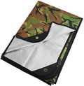 Arcturus Insulated Tarp, Reusable Heavy Duty Thermal Survival Blanket – 60x82in, Reflects 90% Body Heat, Waterproof, Windproof, 3-Layer Design, Reinforced Grommets, Woodland Camo - color: Camo