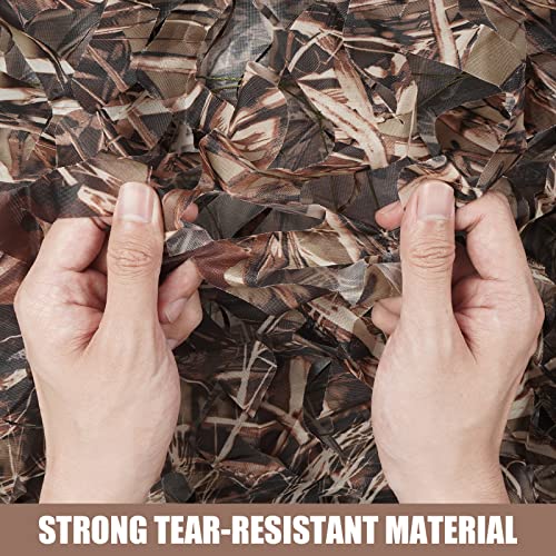 Sposuit Camo Netting - Camouflage Net 10x20 20x20 10x10 5x10 5x20, Military Camo Netting for Hunting Bulk Roll, Camo Tarp Sunshade Net for Party Decorations, Sunshade, Camping Ghillie Netting - color: Dry Grass, size: 10ft x 20ft(3M x 6M)