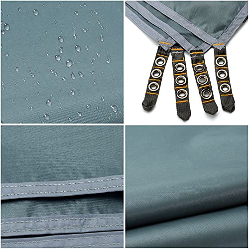 Bessport Tent Footprint for 1-2-3-4 Person Tent Waterproof Camping Tarp with Drawstring Carrying Bag for Picnic, Hiking and Other Outdoor Activities - color: 90.55×39.37in/230×100cm