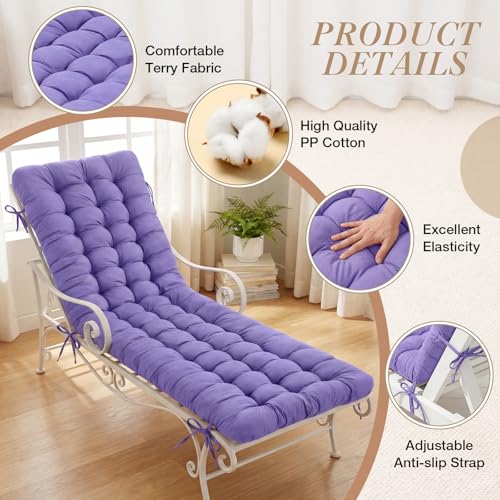 Wenqik Long Floor Cushion Large Floor Cushion with Brushed Cotton 74.8 x 27.5 x 3.15 in Jumbo Lounger Pillow for Outdoor Indoor Bay Window Meditation Yoga Reading Sleeping(Purple) - color: Purple