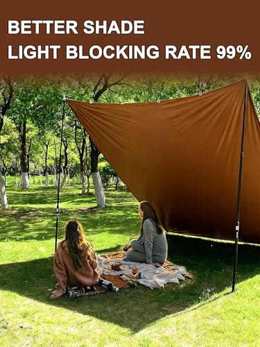 Heavy Duty Double Waterproof Poly Tarp, Brown, 30x40 Feet, 10mil Thick Polyethylene, Perfect for Outdoor Use, Camping Storage Boat Bikes Vehicles
