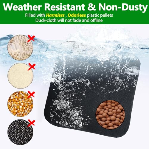 EunHo Cornhole Bags Set of 8 Regulation Size & Weight Corn Hole Bean Bags Official Professional All Weather for Tossing Game with Carry Case - color: SkyBlue/Black