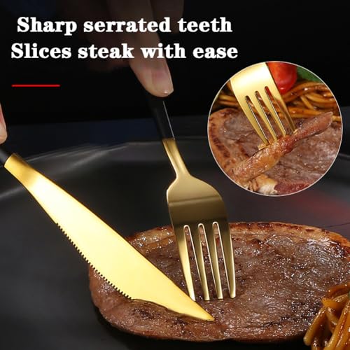 4 Pieces Utensils Set with Case, Portable Reusable Stainless Steel Cutlery Set, Chopsticks Knife Fork and Spoon Lunch Utensils Set for Travel