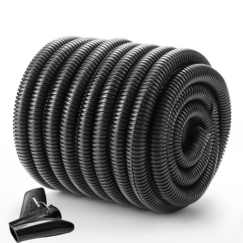 Wire Loom 1/2 inch 33ft, YCLYC Split Loom, Cord Protectors from Pets, Wire Protector Tubing, Flexible Wire Conduit, Electrical Cord Cover for Automotive, Black - color: Black, size: 1/2"-33ft
