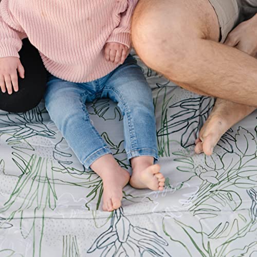RED ROVR Large Indoor/Outdoor Adventure Blanket |for Parks, the Beach and Indoor activites |Compact with Shoulder Strap & Pocket (Rain Forest) - color: Forest