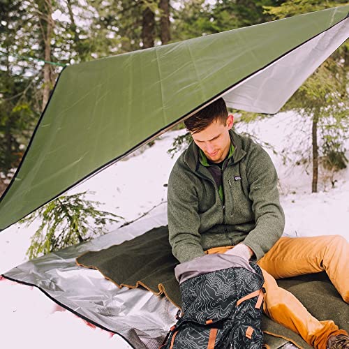 Arcturus All-Weather Outdoor Survival Blanket, Thermal Emergency Blanket, Reflective Heat Tarp with Grommets, Lightweight for Camping, Backpacking, Hiking & Emergency Car Kits, Desert Camo, 60x82in - color: Desert Camo