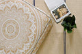 Popular Handicrafts Floor Pillow Cushion Cover - Hippie Mandala Square Ottoman Pouf Cover Indian Ombre Daybed Cotton Cushion Cover with Heavy Duty Zipper - Dog-Pets Bed, 22" Gold - color: Gold_s, style: 22 Inchx 22 Inch Square Pillow cover