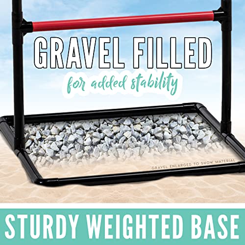 Franklin Sports Ladder Ball Set — Includes 2 Ladder Ball Targets with Weighted Bases and 6 Bolas — Ladder Golf Toss Outdoor Game For Beach or Backyard Fun — Professional, American, and Family Set Options - style: Family
