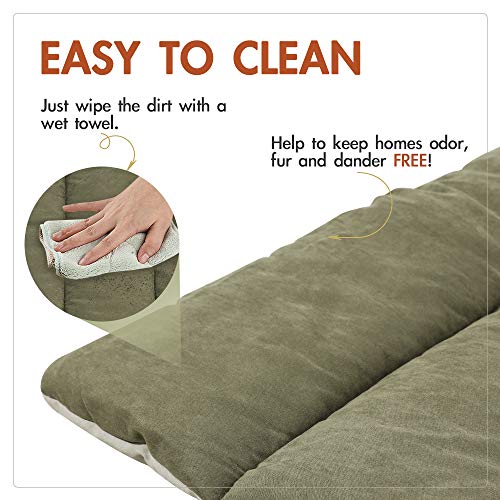 CHEERHUNTING Outdoor Dog Bed, Waterproof, Washable, Large Size, Durable, Water Resistant, Portable and Camping Travel Pet Mat - color: Olive Green, size: Large