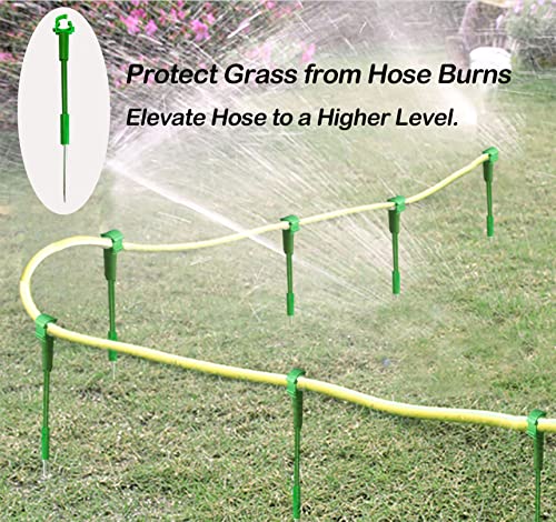 6PC 1'' Hose Guides for Garden Decorative，Water Hose Hoder to Keep Hose Off Grass，Outdoor Post Garden Hose Support Water Sprinkler Hose Stand Butler Gardening Supplies for Garden Lawn Yard (Set D) - style: Set D
