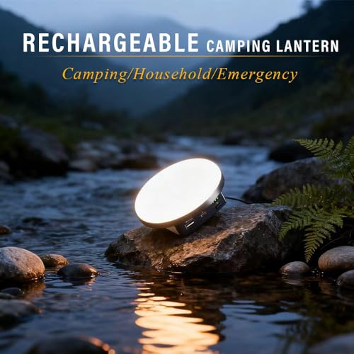 Camping Lights Tent Light 4500 Lumens 45W Rechargeable LED Lantern Magnetic Hanging, Portable USB Outdoor Canopy, Emergency Lights for Home, Lanterns for Power Outages, Ice Shanty Lights（Remote） - size: 7200mAh(remote)