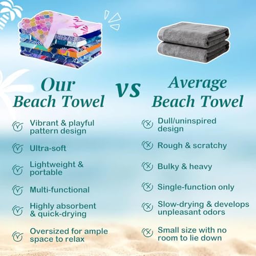 Oversized Microfiber Beach Towel Sand Free Quick Dry, 31.5" x 63" Large Travel Towel, Vintage Style Lemon Branch Out of Office Print, Extra Absorbent Beach Blanket for Adults - size: 31.5 x 63 inches