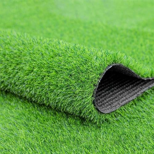 Fasmov Green Artificial Grass Rug Grass Carpet Rug 3.2' x 6.5', Realistic Fake Grass Deluxe Turf Synthetic Turf Thick Lawn Pet Turf -Perfect for Indoor/Outdoor