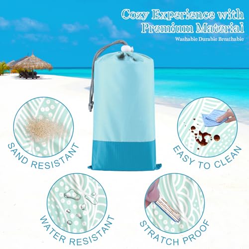 Beach Blanket Waterproof Sandproof 1-7 Adult Oversized 78 '' × 81 '' Lightweight Durable Compact Sand Free Extra Large Beach Mat for Travel Camping Hiking Picnic Blanket - color: Leaves3, size: 78“x81”