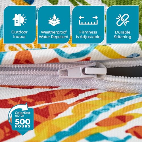 510 DESIGN Inflatable Couch Air Sofa - Blow Up Chair Portable with Handle & Tie-Down Loops, Weatherproof & Water Repellent Indoor/Outdoor Sofa for Patio, Camping, Pool, 67" Lx33 Wx28 D Multi - color: Multi Color, size: Sofa 67x33x28"