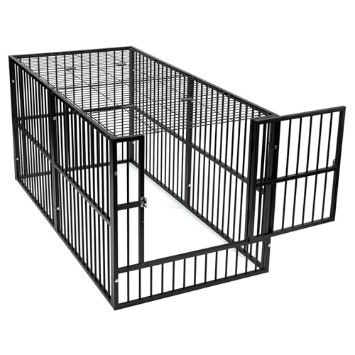 Heavy Duty Dog Fence Roof for 32" High Exercise Pens, Easy Assembly, Compatible (Roof Only) - color: Black, style: Roof