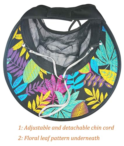 Sun Hats for Women Wide Brim Sun Hat UV Protection Caps Floppy Beach Packable Visor - color: Black