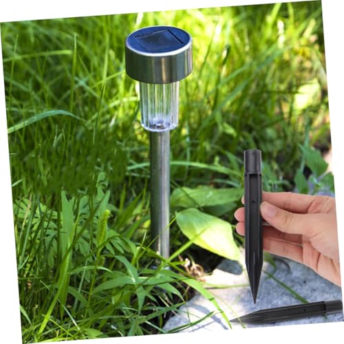 Lawn Light Accessories 15Pcs Solar Light Poles with Stakes and Connector Kit for Outdoor Landscape Path Lighting Extension