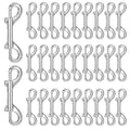 30 PCS 3.5 Inch Double Ended Bolt Snap Hooks, Heavy Duty Zinc Alloy Trigger Clips with 110 LB Capacity for Dog Leash, Keychain, Horse Bucket, Hammock & Outdoor Use