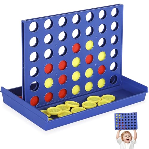 4 in a Row Connect Game Travel Board Game (Large) 11.8 inch x 8.4 inch - size: Large