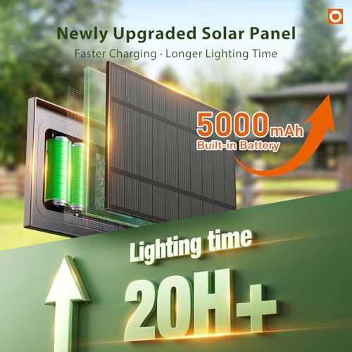 addlon 100FT Solar String Lights Outdoor with Remote, 54 LED Shatterproof Bulbs, USB Charging, 20+ Hour Runtime, Dimmable & Timable, G40 Waterproof Solar Lights for Outside Backyard Patio Garden Decor - size: 100FT