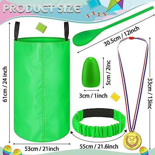 Yunsailing 40 Pieces Potato Sack Race Bags Large Bags Lawn Outdoor Games Party Games for Kids School Adults Family Backyard Party Birthday Outside Egg Spoon Race Easter - color: Colorful